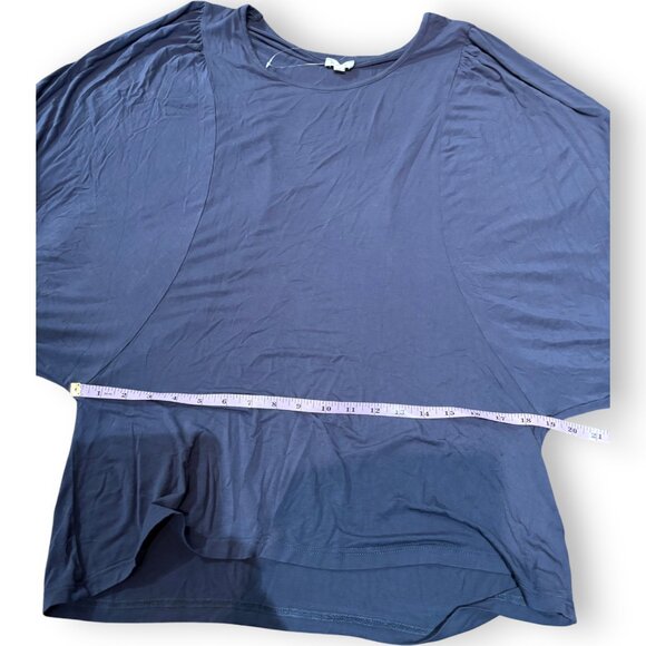 POL Dolman Sleeve Navy Blue Tunic top Oversized sz S fits up to L NWOT - Picture 7 of 9